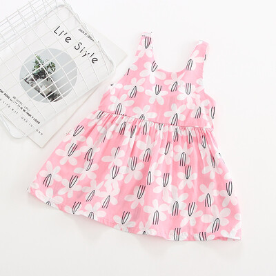 

Summer Girl Clothes Kids Dresses For Girls Print Dress Baby Girl Party Dress Children Girl Princess Dress