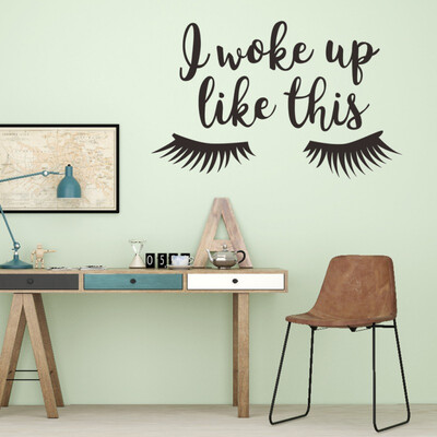 

Wall Decal Beautiful Lashes Home Decoratoin Bedroom Art Decor Wall Sticker Women Interior Design Bedroom Sticker Mural