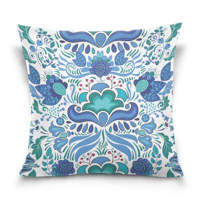 

ALAZA Throw Pillow Cover 16 X 16 inch Cushion Cover with Floral Printed Pillowcase