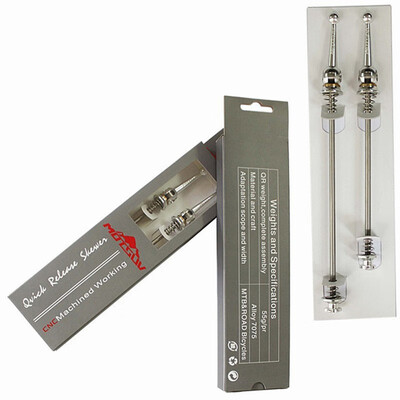 

1 Pair Bicycle Wheel Metal Bike Quick Release Skewers Lever Clip CNC Machined