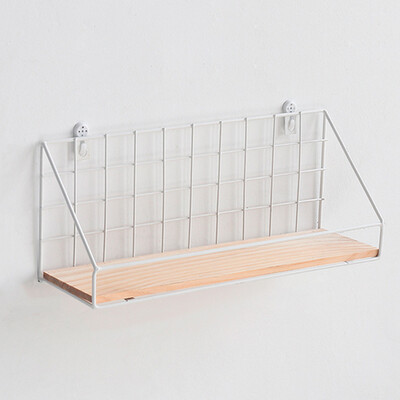 

Creativewrought Iron Grid Wall Shelf Hanging Basket For Living Room Bathroom Wall Mounted Storage
