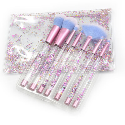 

7 Pcs New Diamond Makeup Brushes Set Eyeshadow Lip Women Foundation Powder Blush Cosmetic Colorful for Make Up Tools