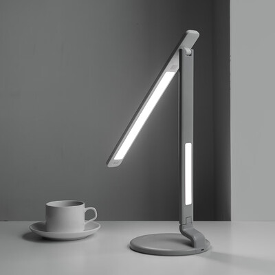 

Netease strict selection of Netease wisdom double light source lithium battery table lamp folding portable three-speed color temperature student children reading learning bedroom eye table lamp bedside lamp grass gray