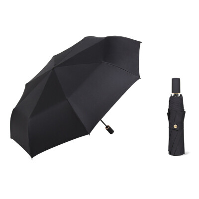 

Three-fold Solid Color Sunscreen Black Glue Anti-Uv Folding Umbrella