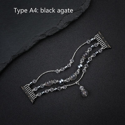 

Luxurious Agate Jewelry Watch Strap For Apple Smart watch band luxury Agate bands For 38MM 42MM Iwatch