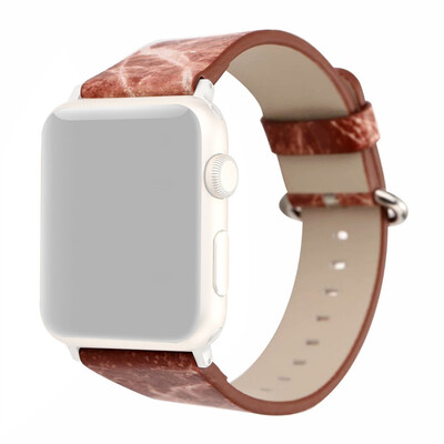 

〖Follure〗Marbling Leather Watch Wrist Strap Band For Apple iwatch 4 Smart Watch 44mm