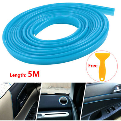 

Red 164ft Car Interior Door Gap Edge Line Insert Molding Trim Strip Deco Tool