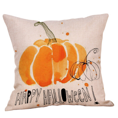 

〖Follure〗Fall Halloween Pumpkin Pillow Case Waist Throw Cushion Cover Sofa Home Decor