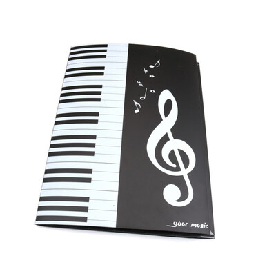 

6 Page Document Storage Holder Expanded Sheet Piano Book Music Score Folder