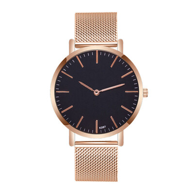 

〖Follure〗Mens Fashion Casual Alloy Steel Strap Analog Quartz Round Watch