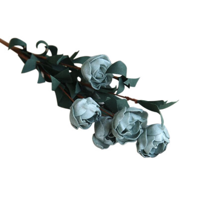 

6 Heads Artificial Flower Bouquet Rose Decor Home Decor Imitation Fake Flower for Garden Plant Desk Decor Hand-Holding Flower