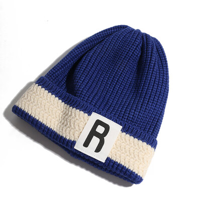 

Hat womens autumn&winter net red with knitted hat cloth protective ear warm hair hat student couple hat male tide