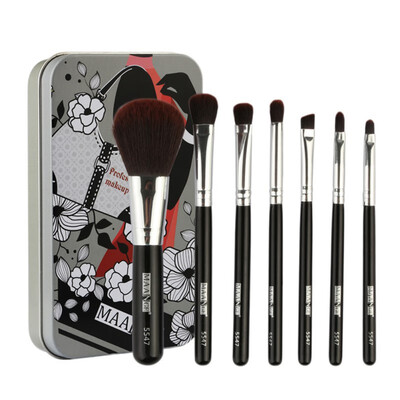 

Hot 7PCS Makeup Foundation Eyebrow Eyeliner Blush Cosmetic Concealer Brushes pincel maquiagem makeup brushes