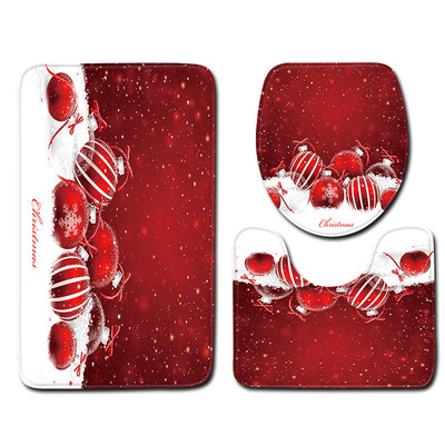 

Gobestart 3pcs Non-Slip Bath Mat Bathroom Kitchen Carpet Doormats Decor