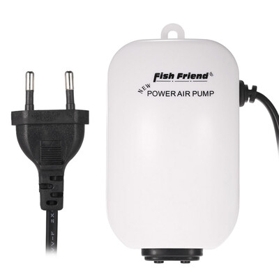 

Aquarium Air Pump Double Outlet 3W 220-240V EU Plug Fish Tank Oxygen Airpump