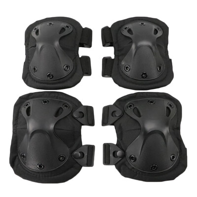 

2 Pair Adults Knee Elbow Pads Set Protective Gear Sports Safety Pad for Skateboarding Cycling