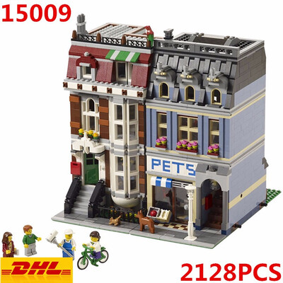 

Lepin 15009 Pet Shop Supermarket Legoing 10218 Street Model Building Blocks Bricks DIY Toys Children Gift
