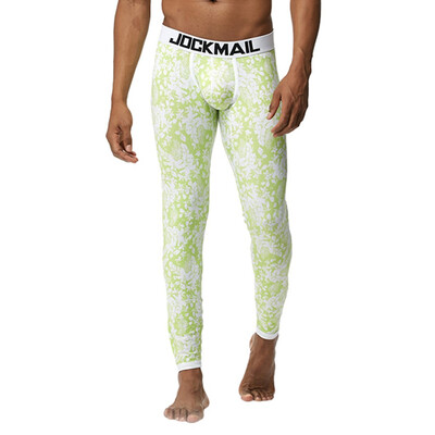 

Gobestart Mens Cotton Letter Printed Skinny Slim Fit Warmth Long Leggins Comfy Trousers