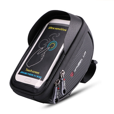 

Bike Cycling Front Frame Tube Handlebar Storage Bag Waterproof 6 Mobile Phone