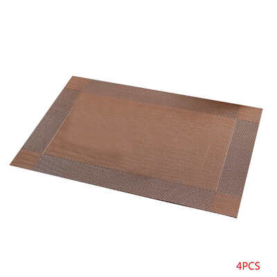 

4pcs Non-slip Waterproof Tableware Placemat Heat Insulation Bowl Pot Dish Mat Cup Coasters