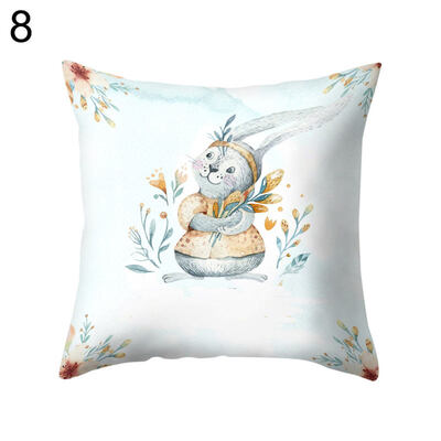 

Rabbit Elephant Square Throw Pillow Case Cushion Protector Cover Bedding Article