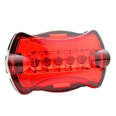 

Waterproof Shockproof 5LED 6 Lighting Mode Seat Post Mount Safety Light Night Riding Caution Warning Lamp