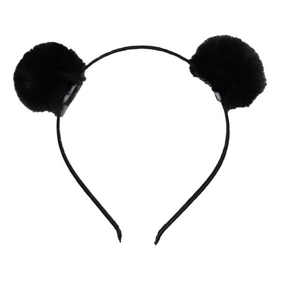 

Sweet Girls Beautiful Hairband Headpieces Rabbit Eears Plush Ball Hair Head Hoop Kids Hair Accessories Baby Tiara for Children