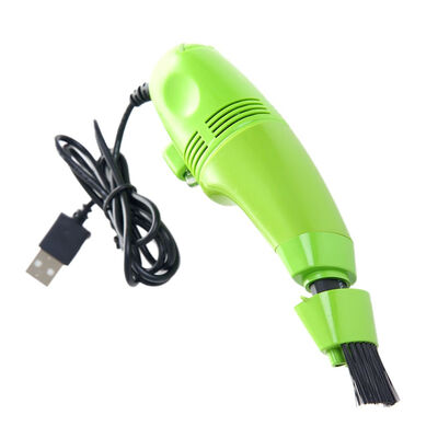 

Mini Vacuum USB Keyboard Cleaner PC Laptop Brush Dust Cleaning Tool Multiple Brushhead 4 Color