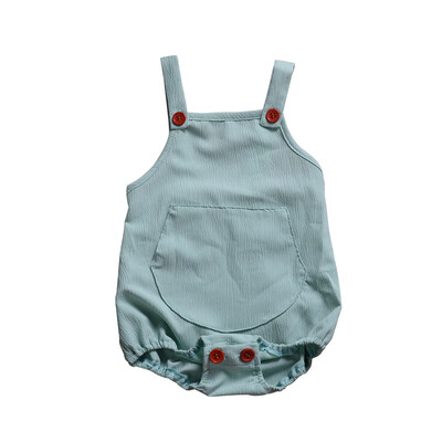 

2019 New Summer Infant Baby Sleeveless Strap Solid Print Rompers Kids Girls Boys Bodysuit Jumpsuit Newborn Clothes
