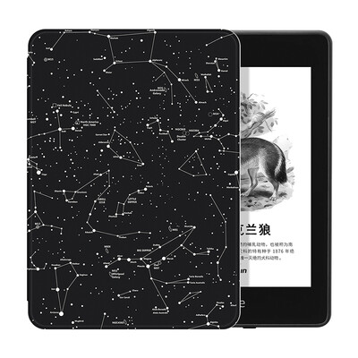 

Bai Tu only adapts to the new 2018 Kindle Paperwhite 4 painted sleep set Amazon electronic paper book reader KPW4 protective shell constellation map