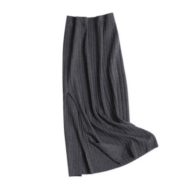 

Autumn Winter New Women Skirt Harajuku Casual Pencil Knit Skirts High Waist Sexy Package Hips Skirt Female