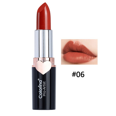 

Sexy Heart Red Velvet Lipstick maquiagem Waterproof Non-Stick Cup Long Lasting Moisturizing Lipstick Matte Nautral Makeup
