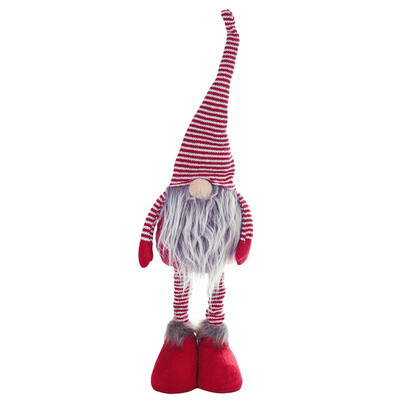

Toponeto Christmas Dolls Xmas New Year Diy Striped Faceless Toy Santa Claus Decorations