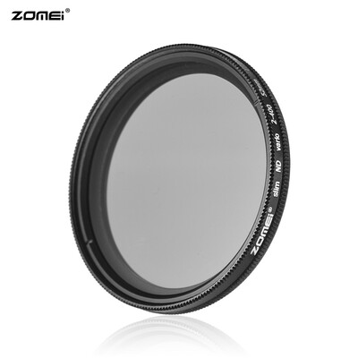 

ZOMEI 82mm Ultra Slim Variable Fader ND2-400 Neutral Density ND Filter Adjustable ND2 ND4 ND8 ND16 ND32 to ND400