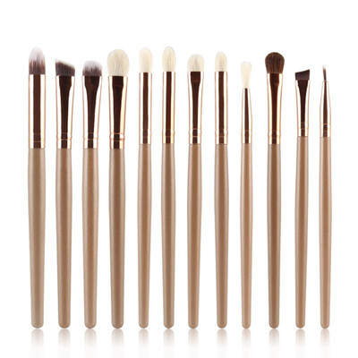 

12 Pcs Makeup Brushes Set Maquiagem Powder Foundation Eyeshadow Eyeliner Lip Cosmetic Brushes LH21