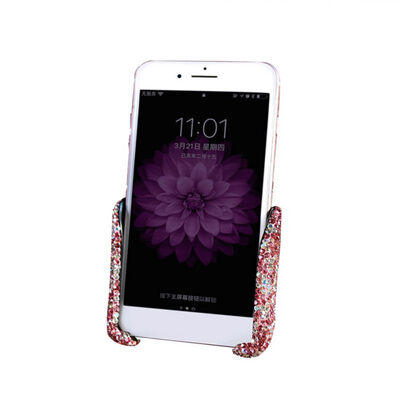 

For IPhone Android Bling Crystal Rhinestone Car Phone Mount Air Vent Holder Stand