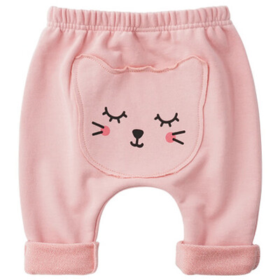

Cute Cartoon Stickers Baby Pants Animal Print Trousers Boys Casual Long Pants