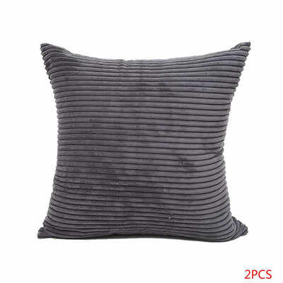 

Solid Corduroy Car Pillow Case Quadrate Pillowslip Cushion Cover Throw Pillowcase Car Sofa Bed Drawing Living Room Decor