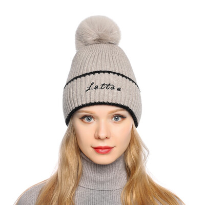

Tailored Fashion Women Curling Baseball Cap Hat Winter Warm Thickened Knitted Ball Cap