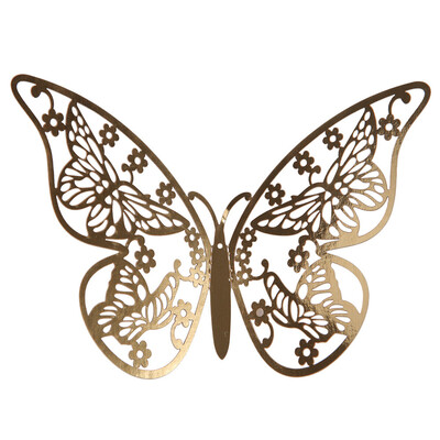

〖Follure〗12PCS Butterfly Mirror Decoration Home Room Art 3D DIY Wall Stickers