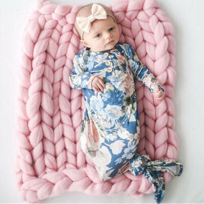 

US Newborn Infant Baby Girl Swaddle Sleeping Bag Wrap Sleepsack Romper Headband