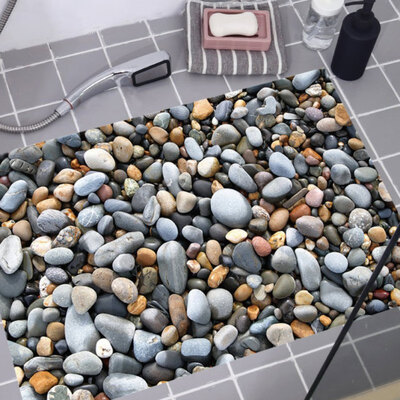 

50cm70cm 3D Labels On Floor Poster Wall Sticker Pebbles Anti-skid Floor Stickers Home Decoration Accessories Home Decor