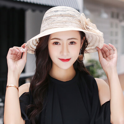 

Beach hat Blue Korean version Baitao summer foldable seaside sunscreen hat outing sunhat cool hat
