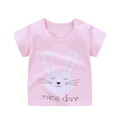 

Kids Baby Boys Girls Summer Cotton Cartoon Print T-shirt Tops Blouse Short Sleeve Casual Tee Shirts