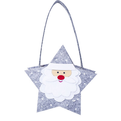

Toponeto Christmas Flannelette Handbag Gift Party Pouch Xmas Candy Organza Candy Bag
