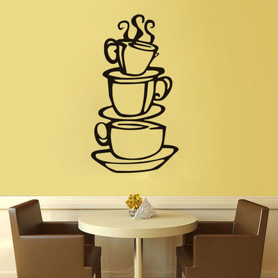 

Wall Sticker Coffee Cup Kitchen Bedroom Sofa Background Home Decoration Waterproof Wallpaper