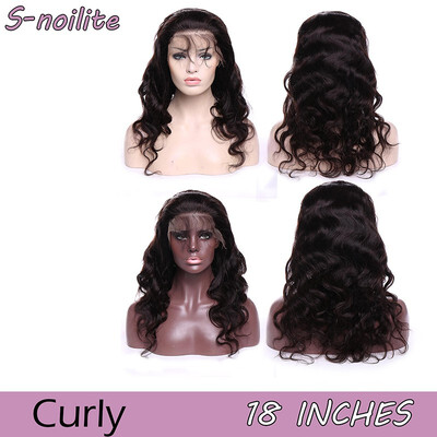 

114-18 Lace Front Human hair wigs Water Wave Straight Virgin Human Hair Wigs with Hair Wigs for women