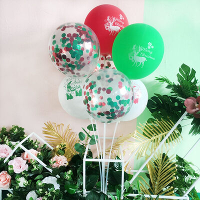 

12 Latex Confetti Helium Balloons Set Wedding Birthday Party Christmas Decor