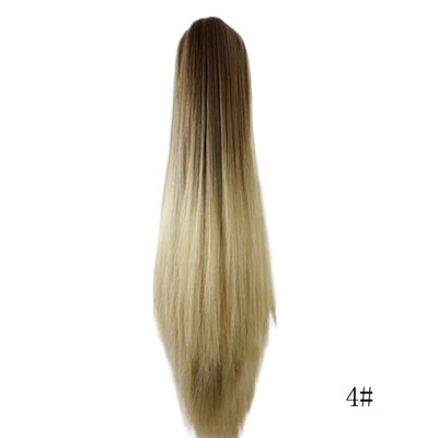 

Gobestart Women Fashion Claw Clip Long Straight Ponytail Hair Extensions Wig Hairpiece C