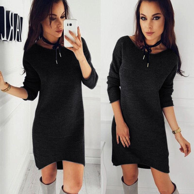 

Round neck long sleeved skirt